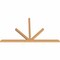 Ekena Millwork Saratoga Timber Gable Bracket, Western Red Cedar, 108"W x 63"H x 3 1/2"D x 3 1/2"F, 14/12 Pitch GBW108X63X0404SAR00SWR - alternate 3